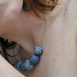 Korále z kolekce Blue wood