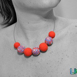 Trikolora náhrdelník