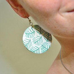 Náušnice Z kapradí