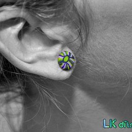 Náušnice pecky z kolekce Chrazantema