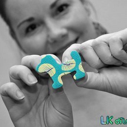 Pejsek z kolekce Paví kapradí