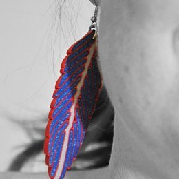 Náušnice z kolekce Pírko