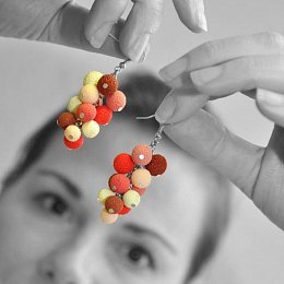 Náušnice Hrozny z kolekce Colors