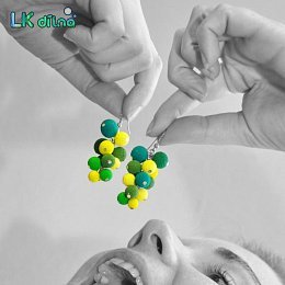 Náušnice Hrozny z kolekce Colors